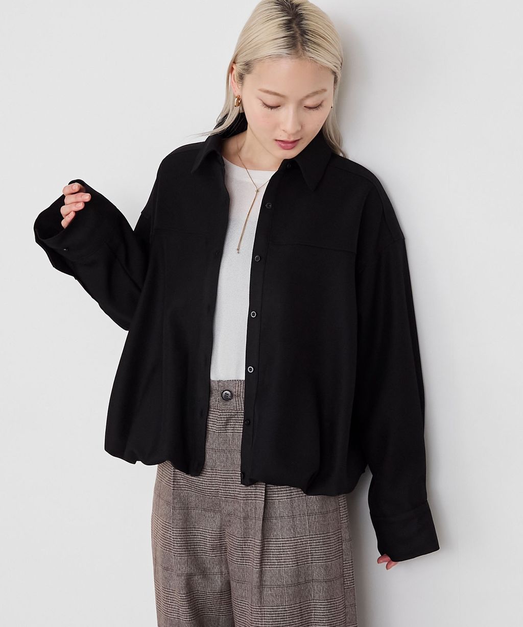 forksy. 立體澎裙下擺短版襯衫外套_33