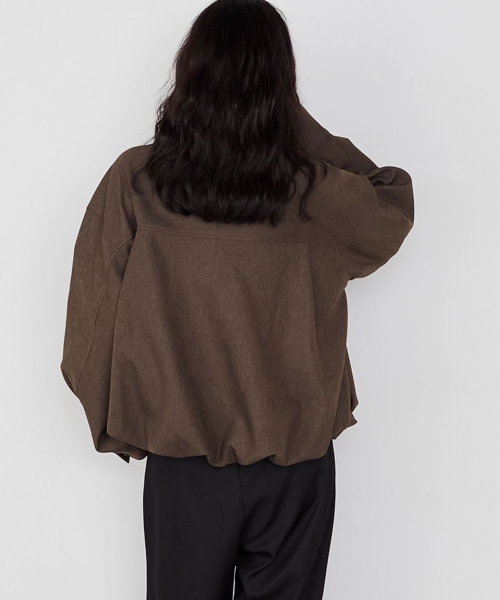 forksy. 立體澎裙下擺短版襯衫外套_18