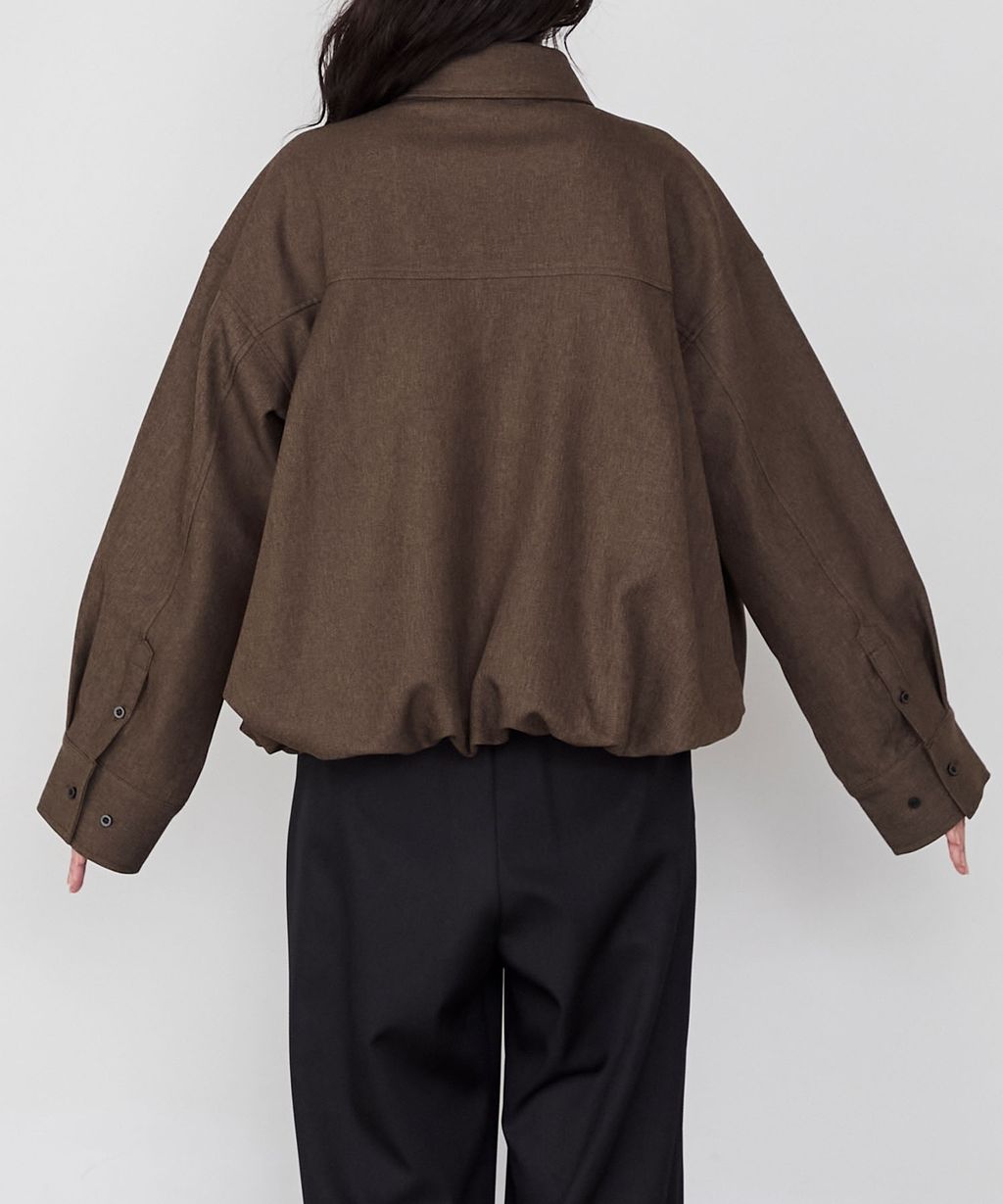 forksy. 立體澎裙下擺短版襯衫外套_29