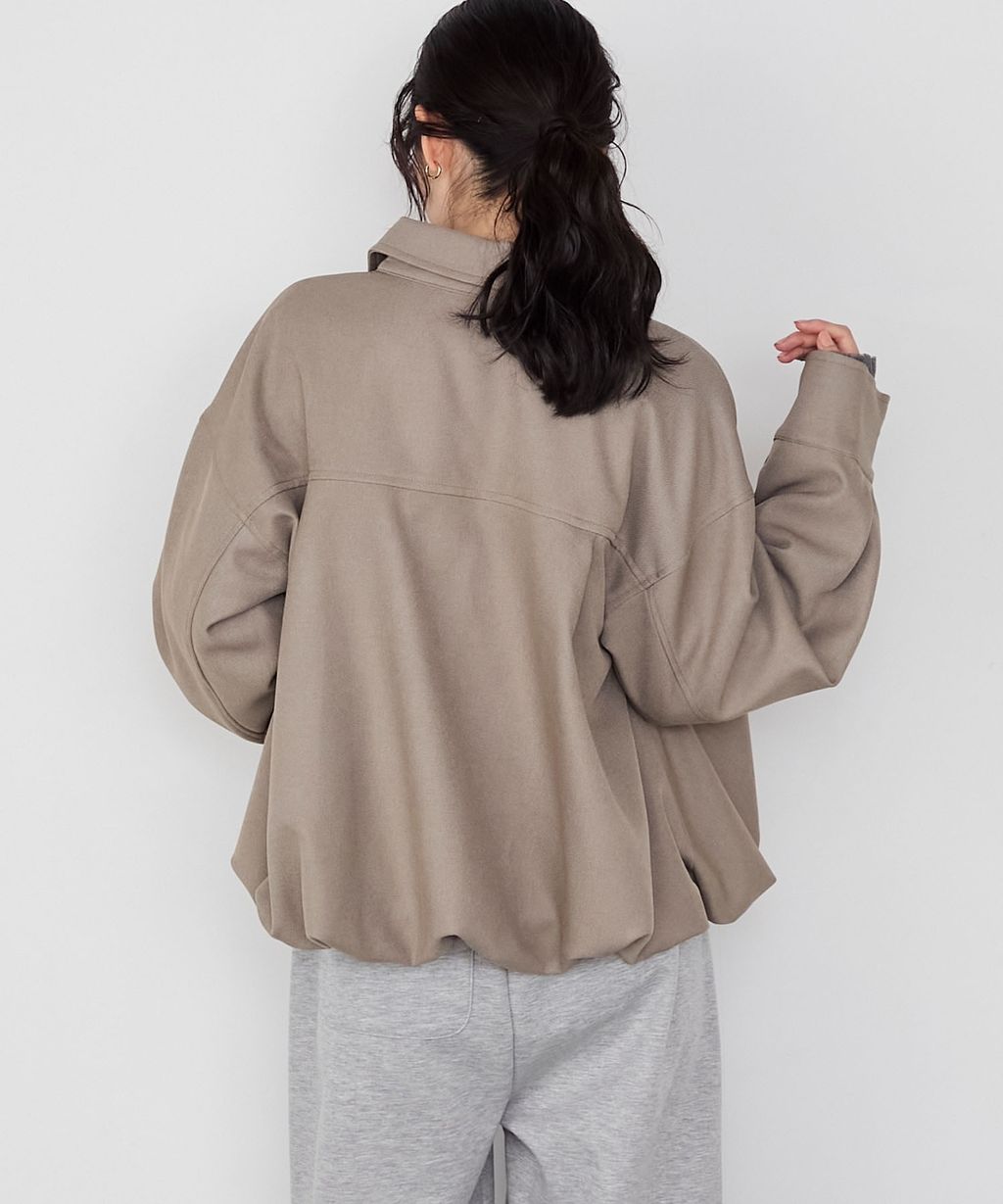 forksy. 立體澎裙下擺短版襯衫外套_45