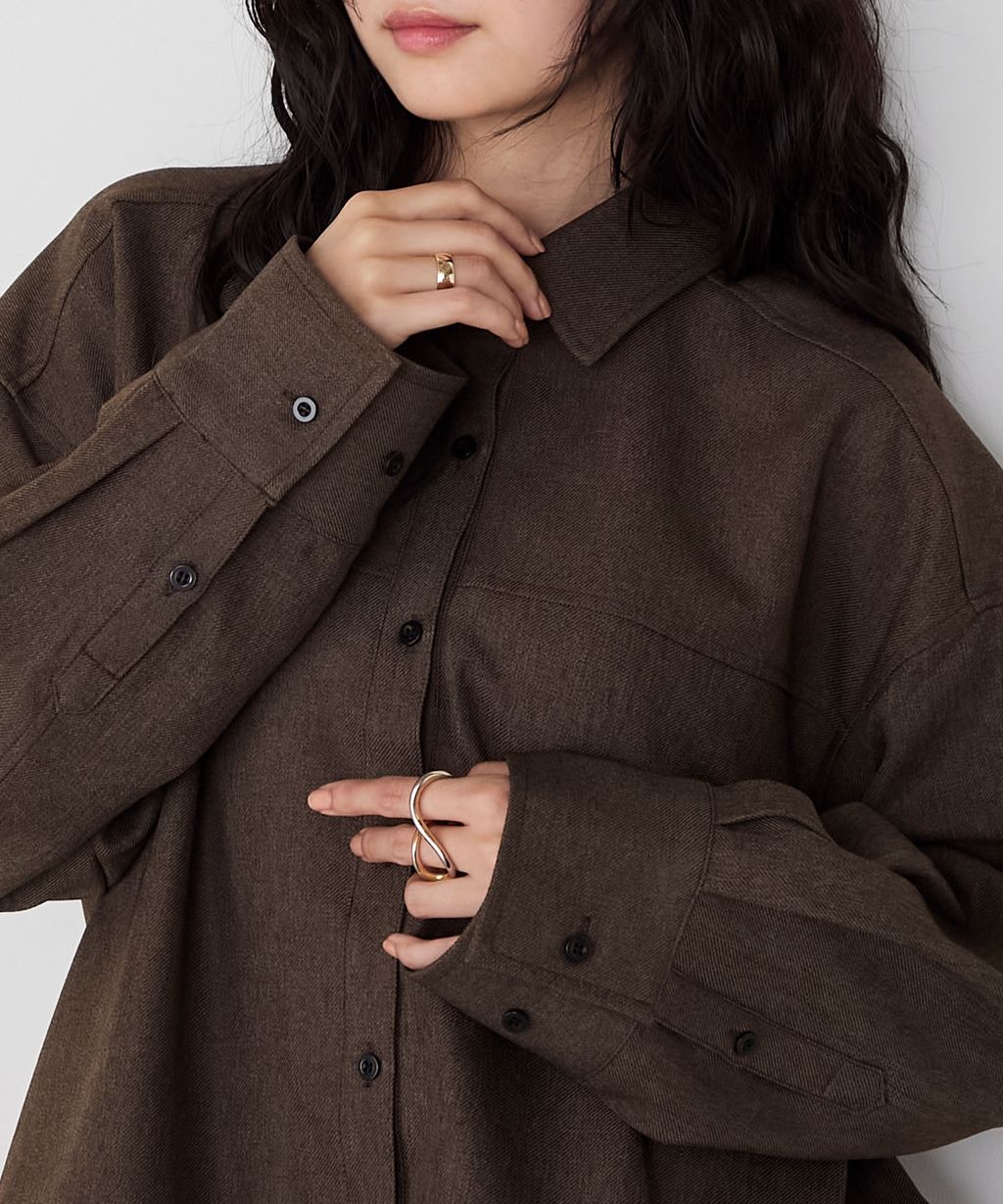 forksy. 立體澎裙下擺短版襯衫外套_14