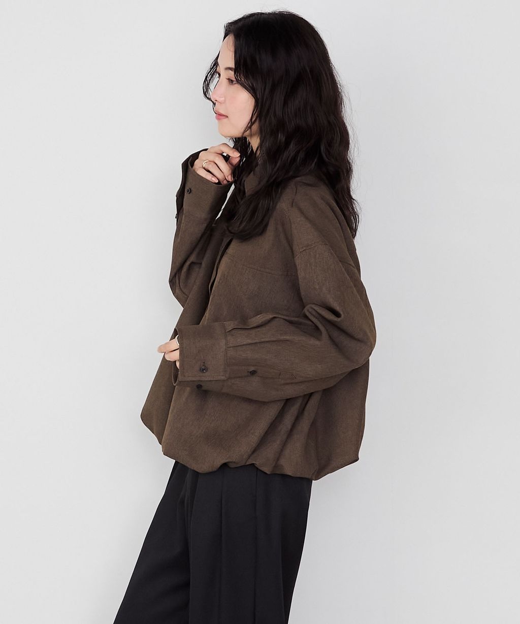 forksy. 立體澎裙下擺短版襯衫外套_17