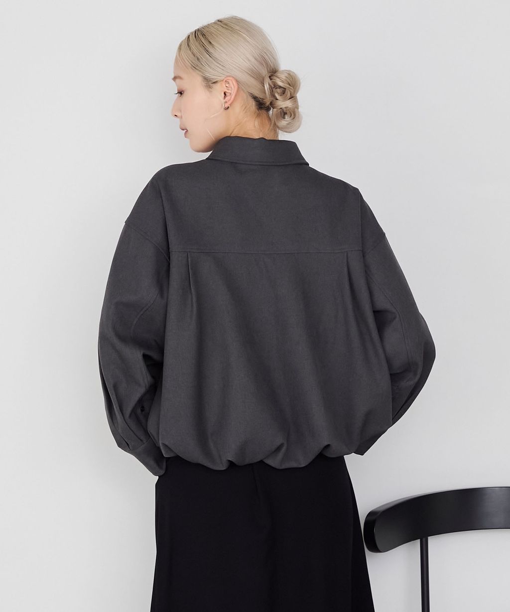 forksy. 立體澎裙下擺短版襯衫外套_10