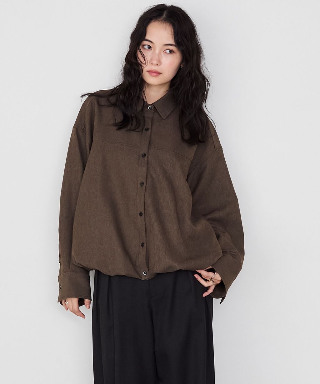 forksy. 立體澎裙下擺短版襯衫外套_16