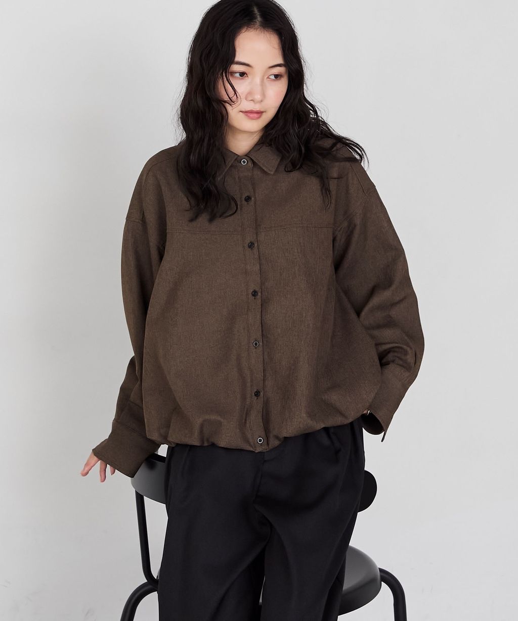 forksy. 立體澎裙下擺短版襯衫外套_13