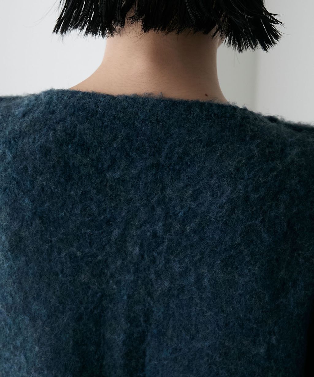 forksy. 假兩件短版落肩針織開襟外套_11