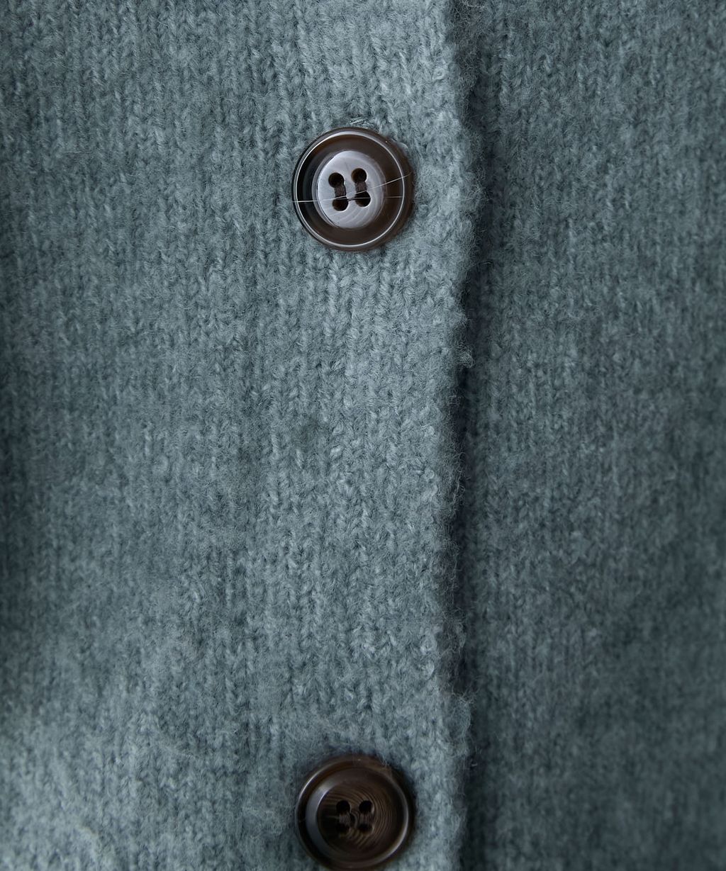 forksy. 假兩件短版落肩針織開襟外套_110