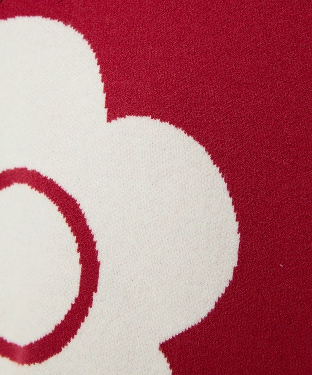 MARY QUANT 花朵logo袖線運動風針織大學T_17