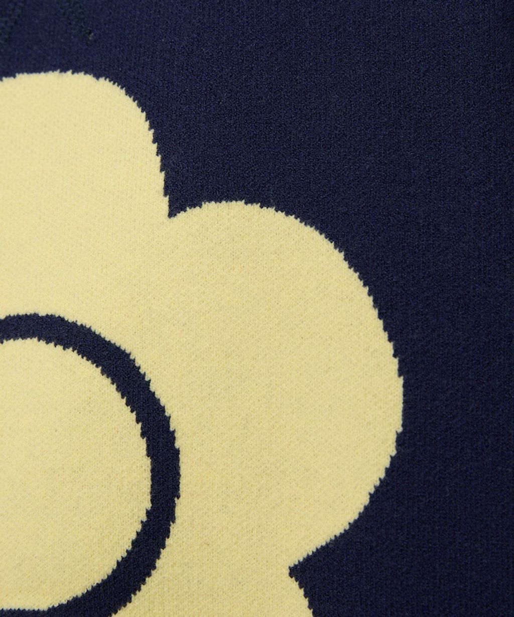 MARY QUANT 花朵logo袖線運動風針織大學T_40