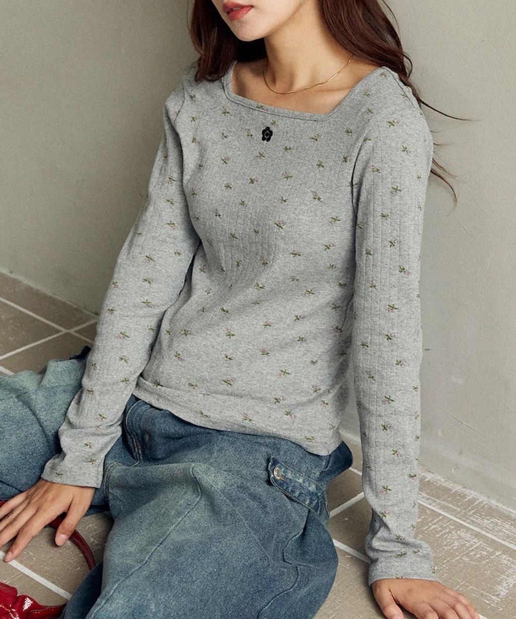 MARY QUANT 單點小雛菊刺繡2WAY前後兩穿針拔羅紋面料_5