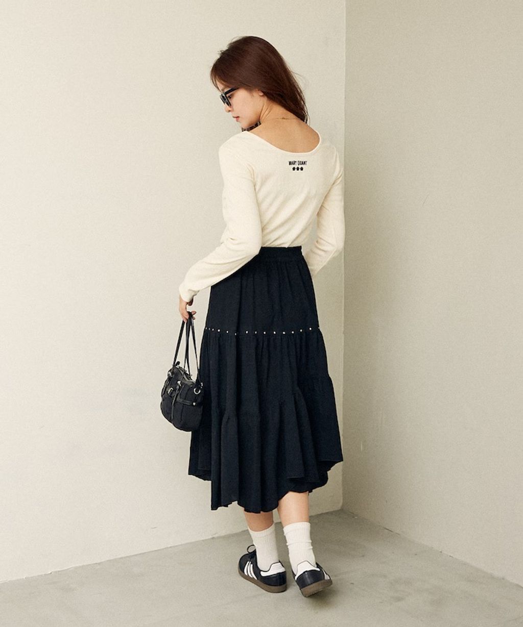 MARY QUANT 單點小雛菊刺繡2WAY前後兩穿針拔羅紋面料_85