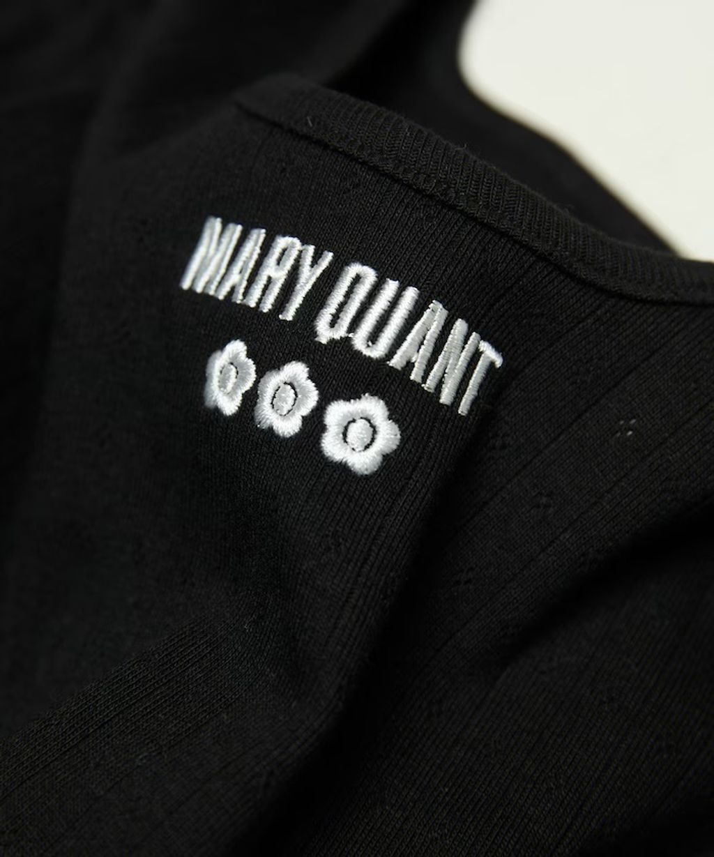 MARY QUANT 單點小雛菊刺繡2WAY前後兩穿針拔羅紋面料_42