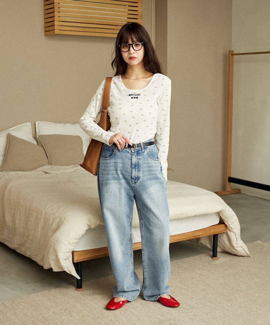 MARY QUANT 單點小雛菊刺繡2WAY前後兩穿針拔羅紋面料_14