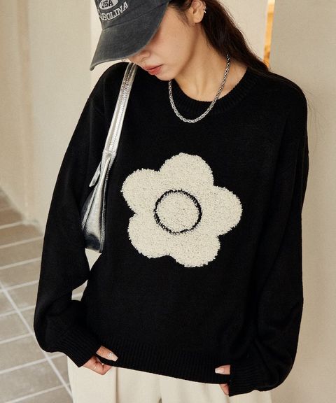 MARY QUANT 相良刺繡花朵提花針織上衣_3