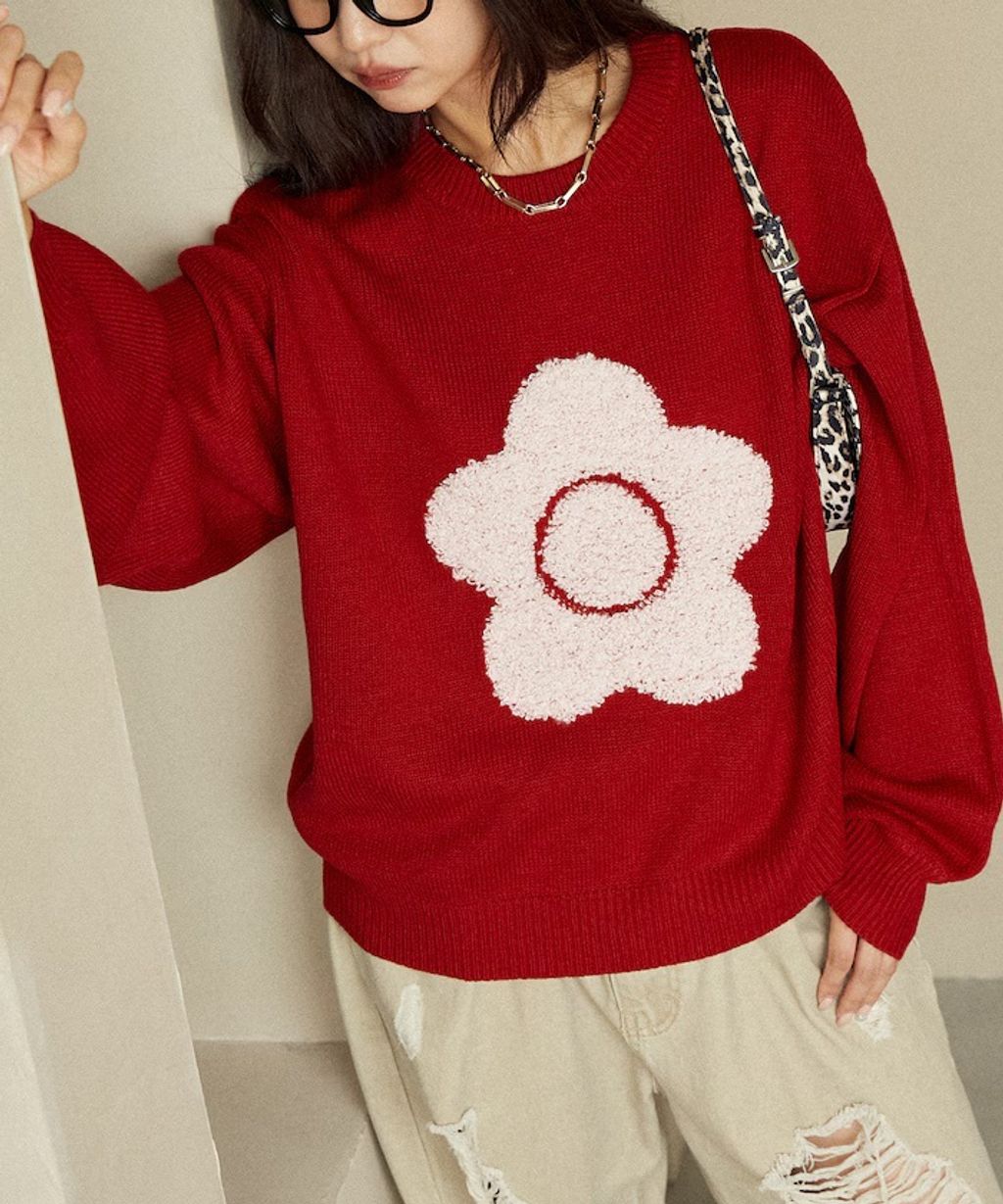 MARY QUANT 相良刺繡花朵提花針織上衣_6