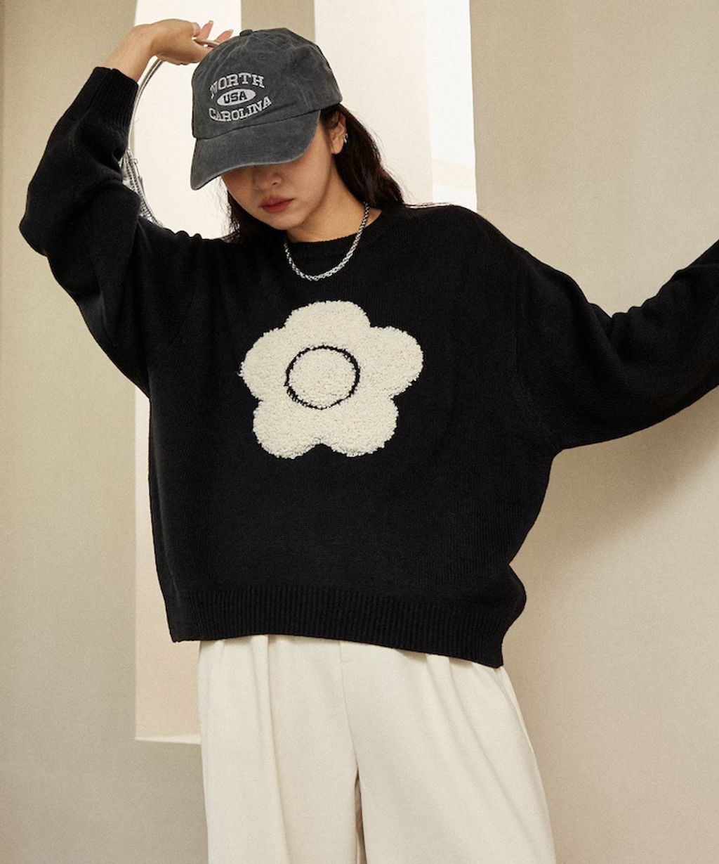 MARY QUANT 相良刺繡花朵提花針織上衣_11