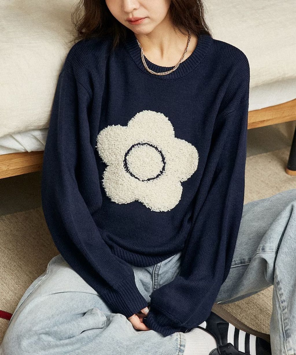 MARY QUANT 相良刺繡花朵提花針織上衣_7