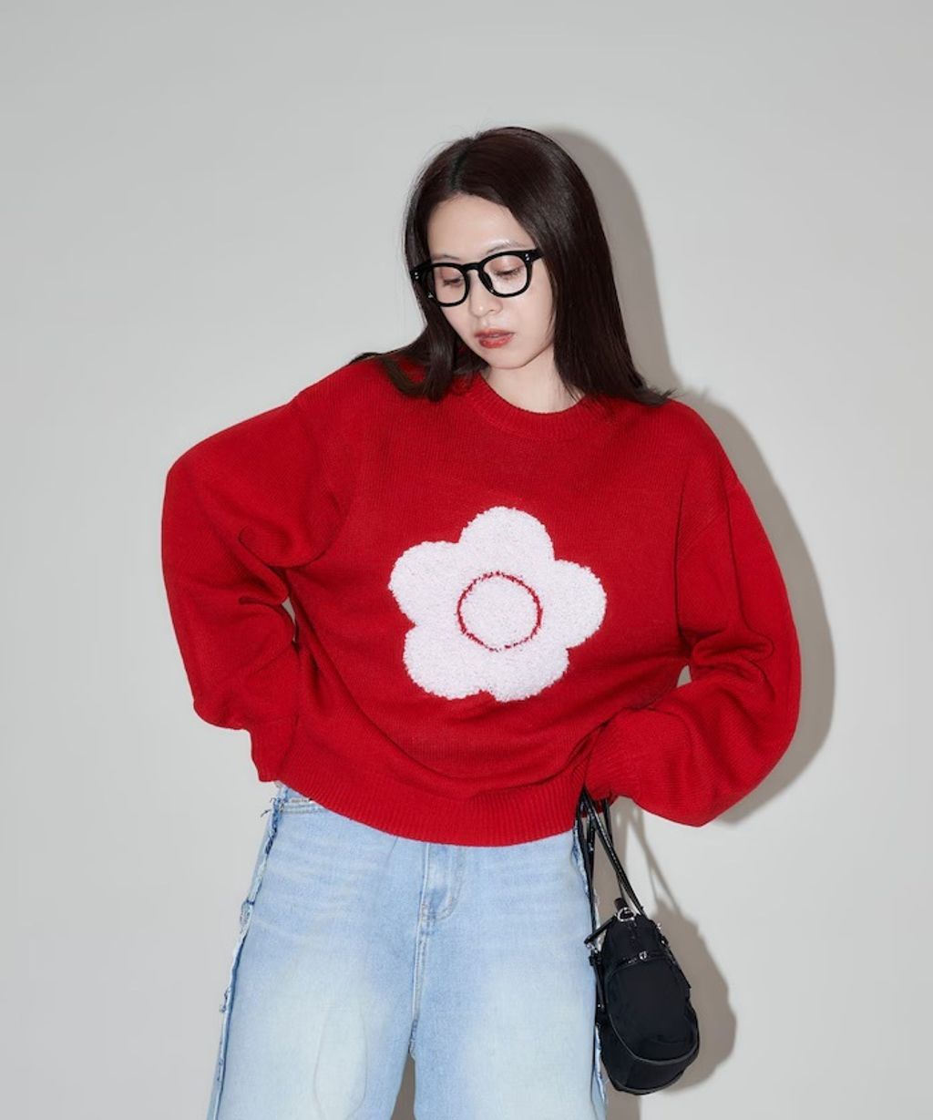 MARY QUANT 相良刺繡花朵提花針織上衣_95