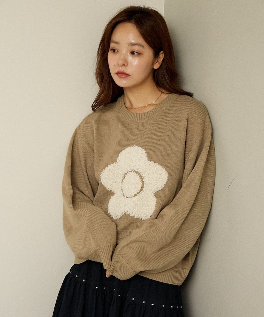 MARY QUANT 相良刺繡花朵提花針織上衣_74