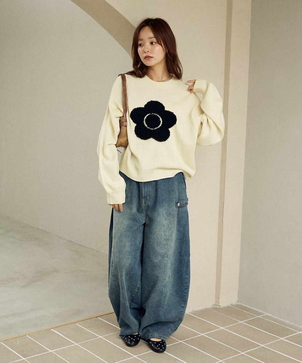 MARY QUANT 相良刺繡花朵提花針織上衣_69