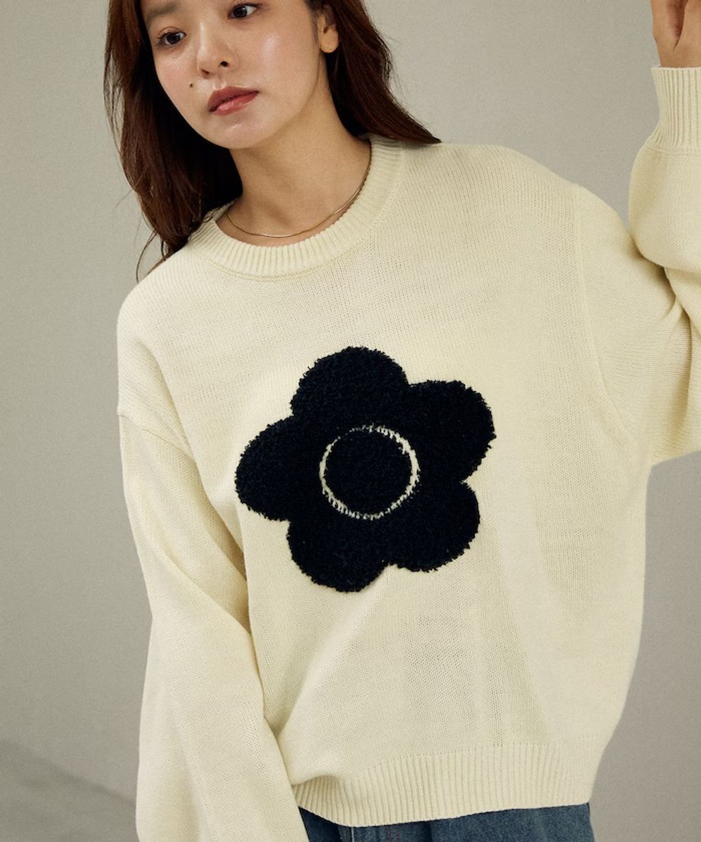 MARY QUANT 相良刺繡花朵提花針織上衣_68