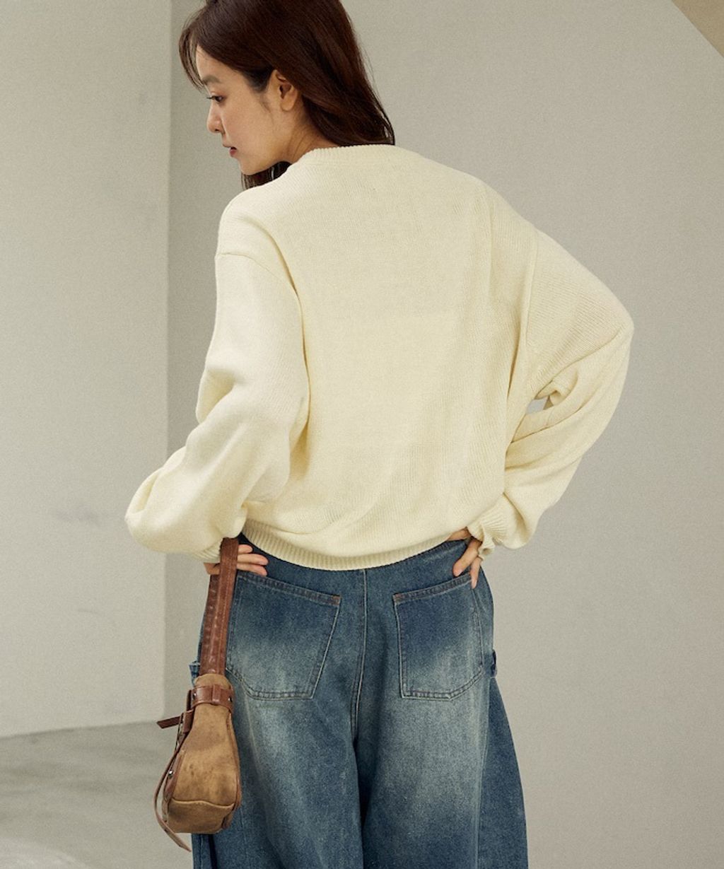 MARY QUANT 相良刺繡花朵提花針織上衣_65