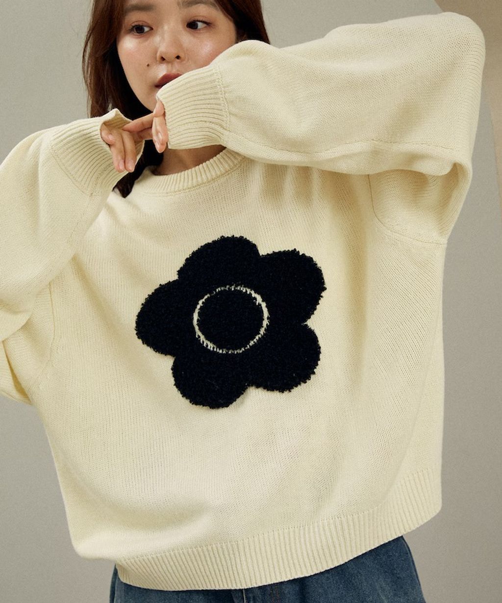 MARY QUANT 相良刺繡花朵提花針織上衣_63