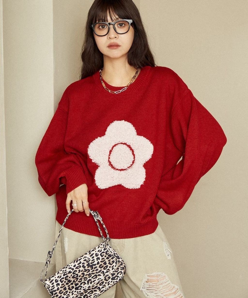 MARY QUANT 相良刺繡花朵提花針織上衣_60