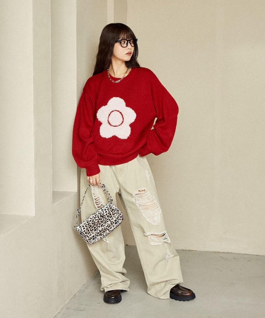 MARY QUANT 相良刺繡花朵提花針織上衣_55