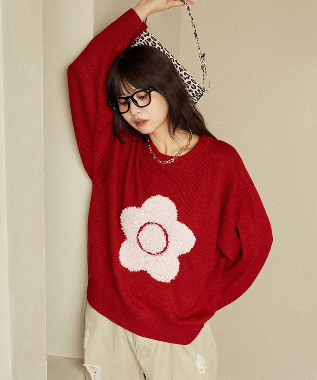 MARY QUANT 相良刺繡花朵提花針織上衣_52