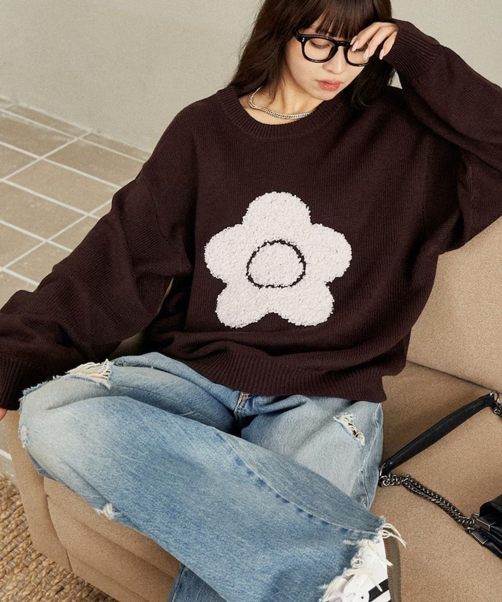 MARY QUANT 相良刺繡花朵提花針織上衣_36