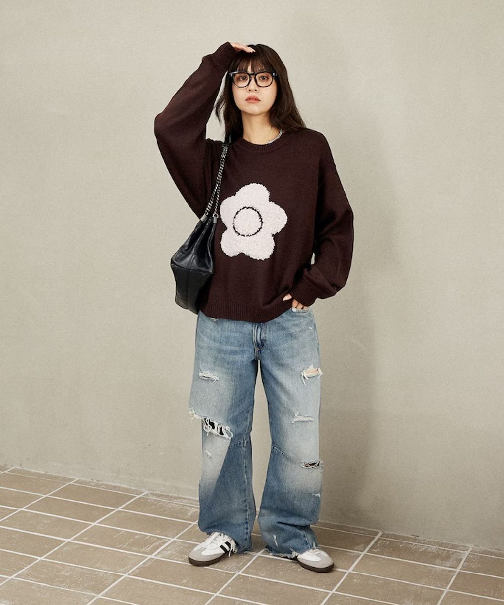 MARY QUANT 相良刺繡花朵提花針織上衣_35