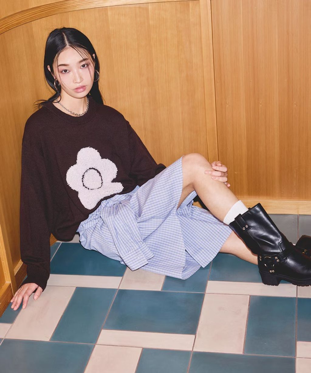 MARY QUANT 相良刺繡花朵提花針織上衣_38