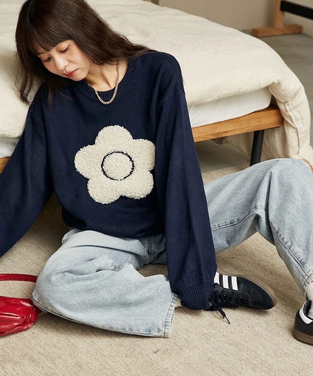 MARY QUANT 相良刺繡花朵提花針織上衣_24