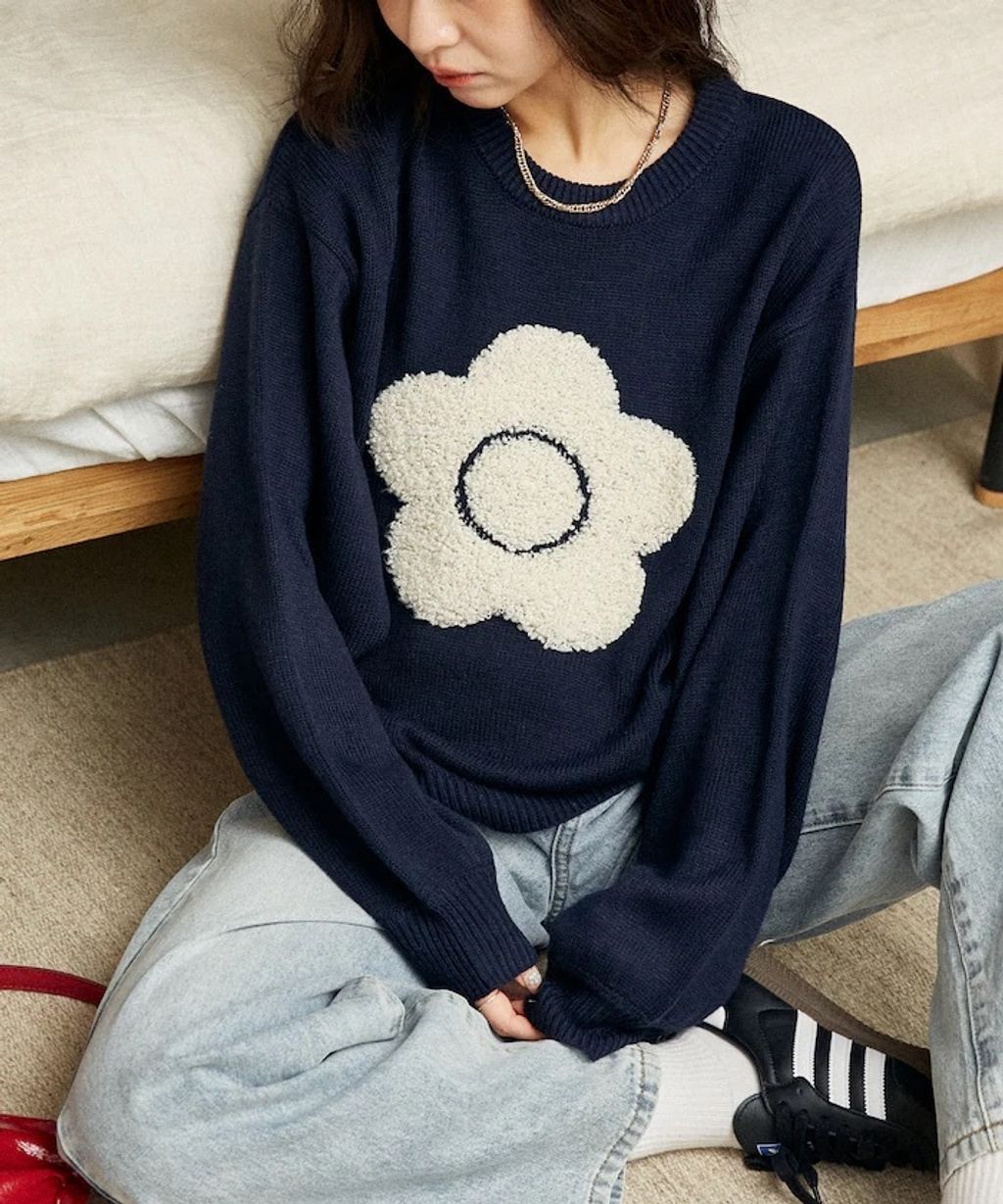 MARY QUANT 相良刺繡花朵提花針織上衣_20