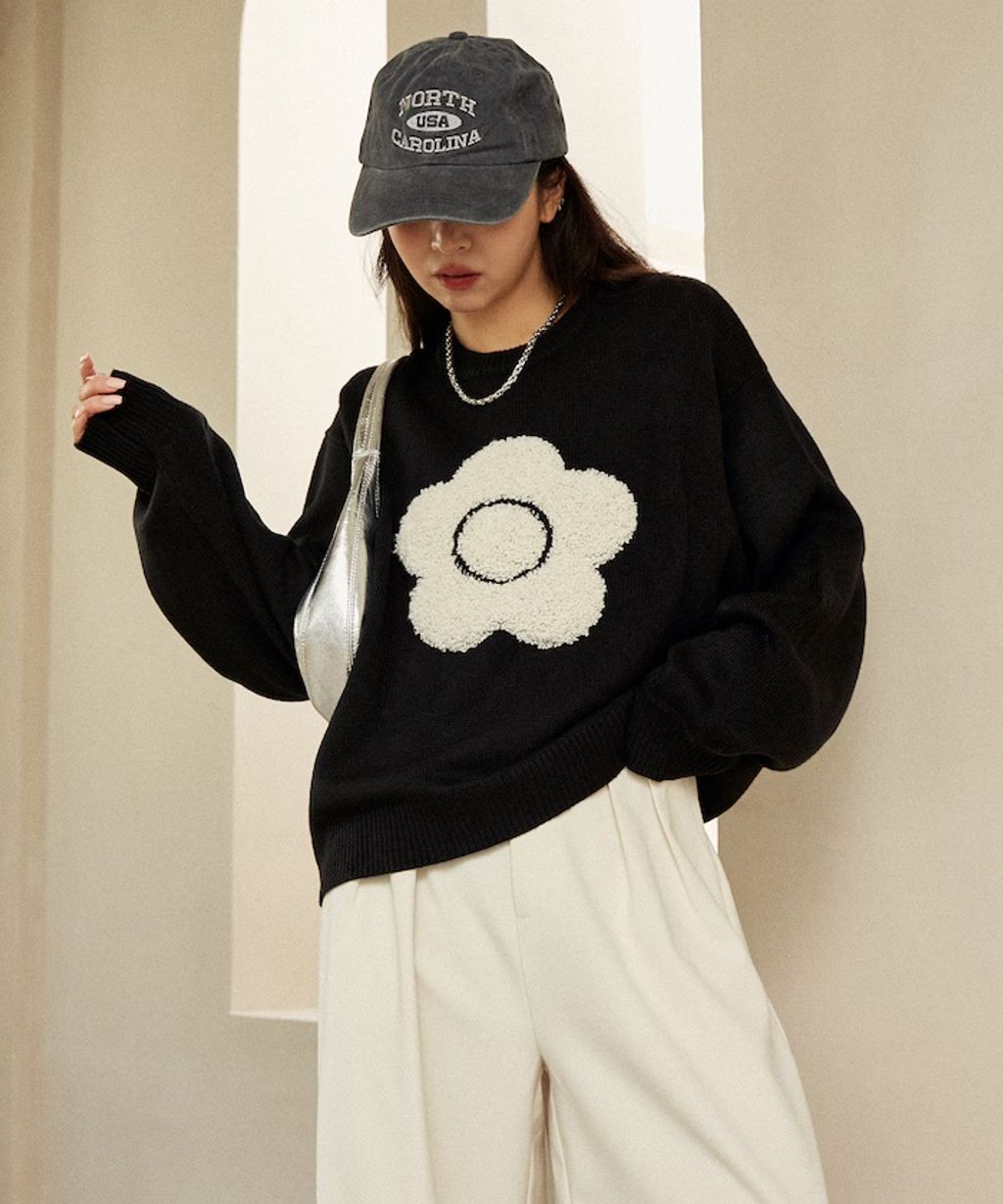 MARY QUANT 相良刺繡花朵提花針織上衣_16