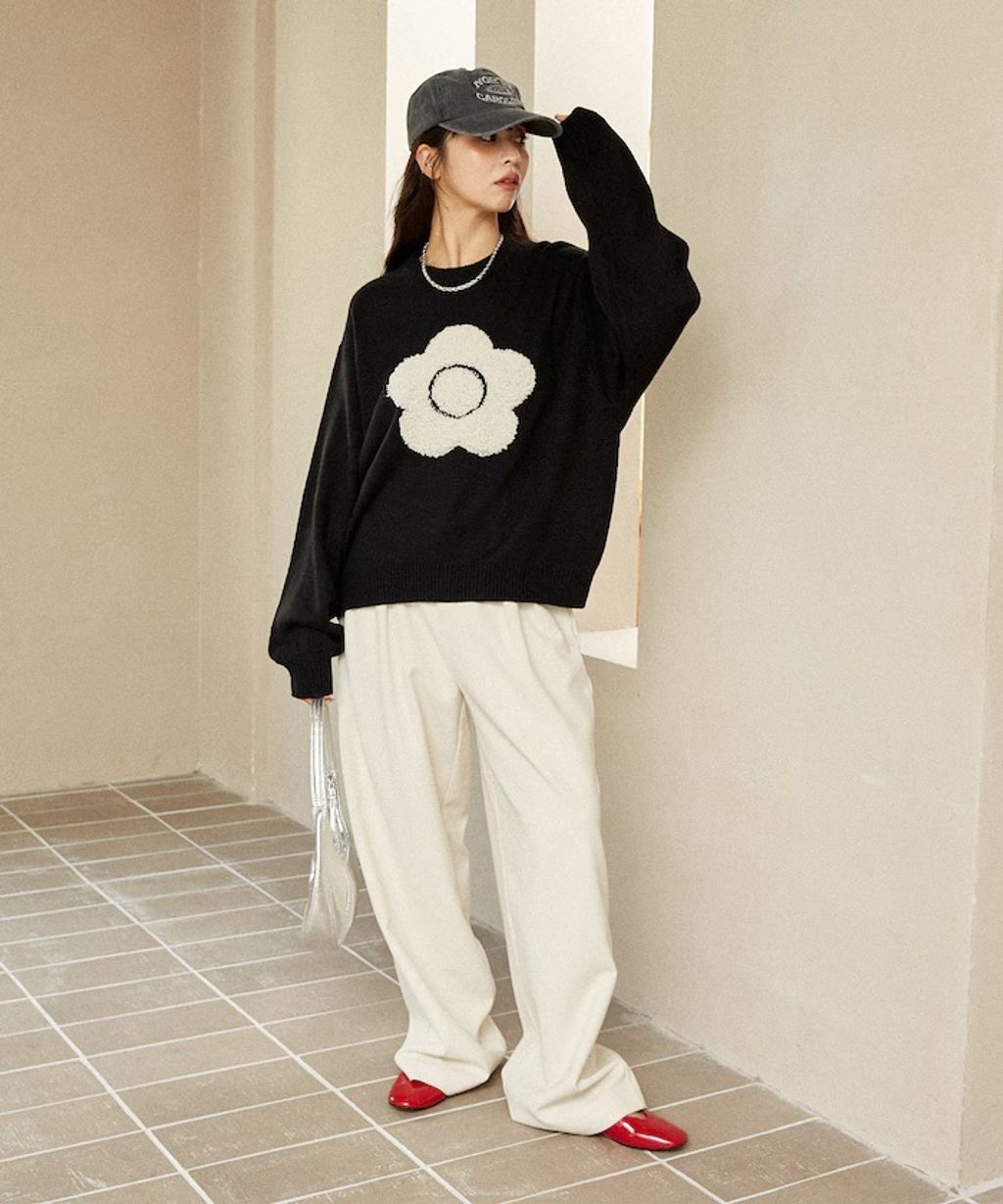 MARY QUANT 相良刺繡花朵提花針織上衣_13