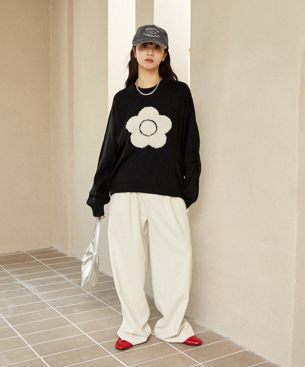 MARY QUANT 相良刺繡花朵提花針織上衣_12