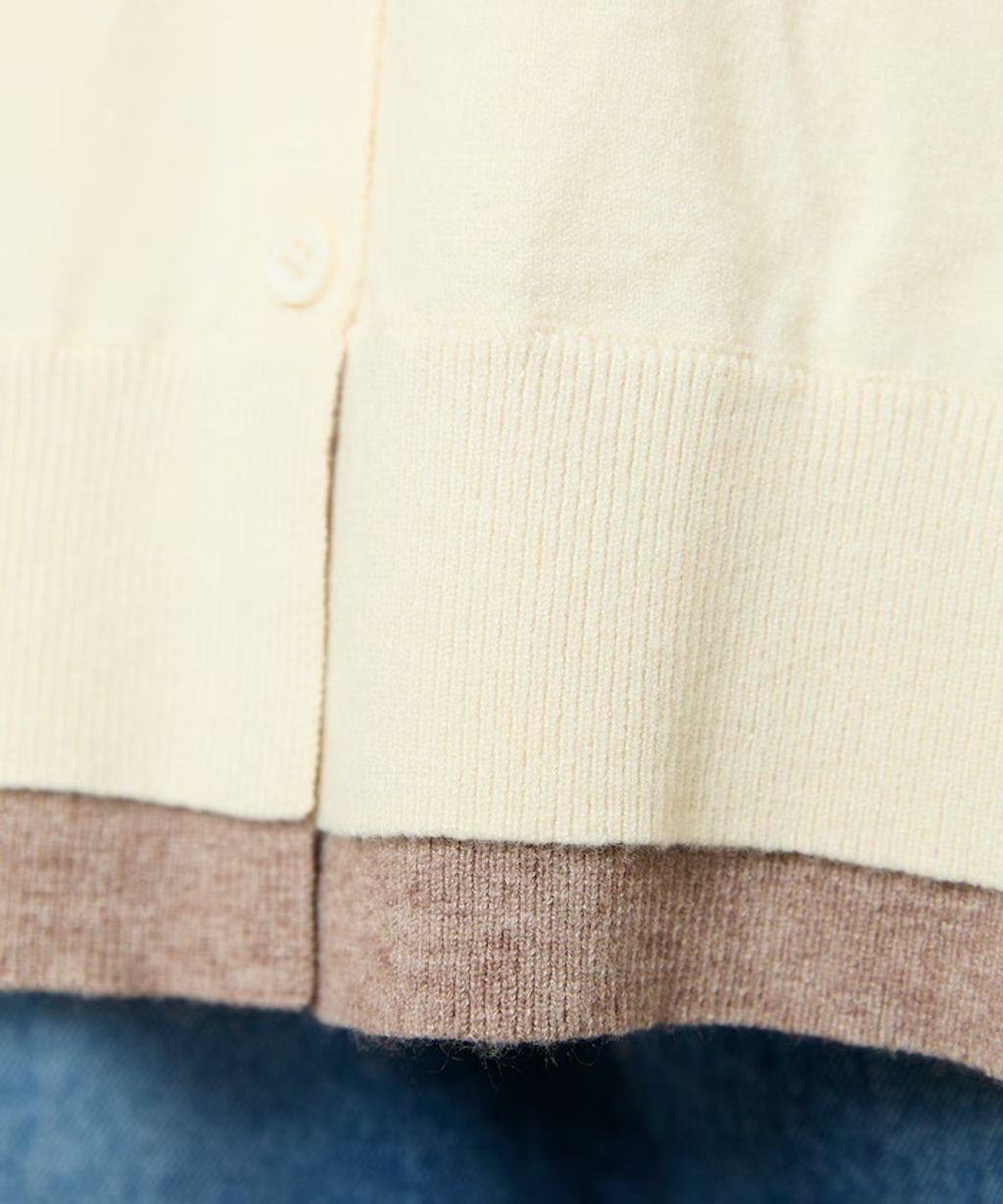 MARY QUANT 雛菊刺繡假兩件修身剪裁針織外套_31