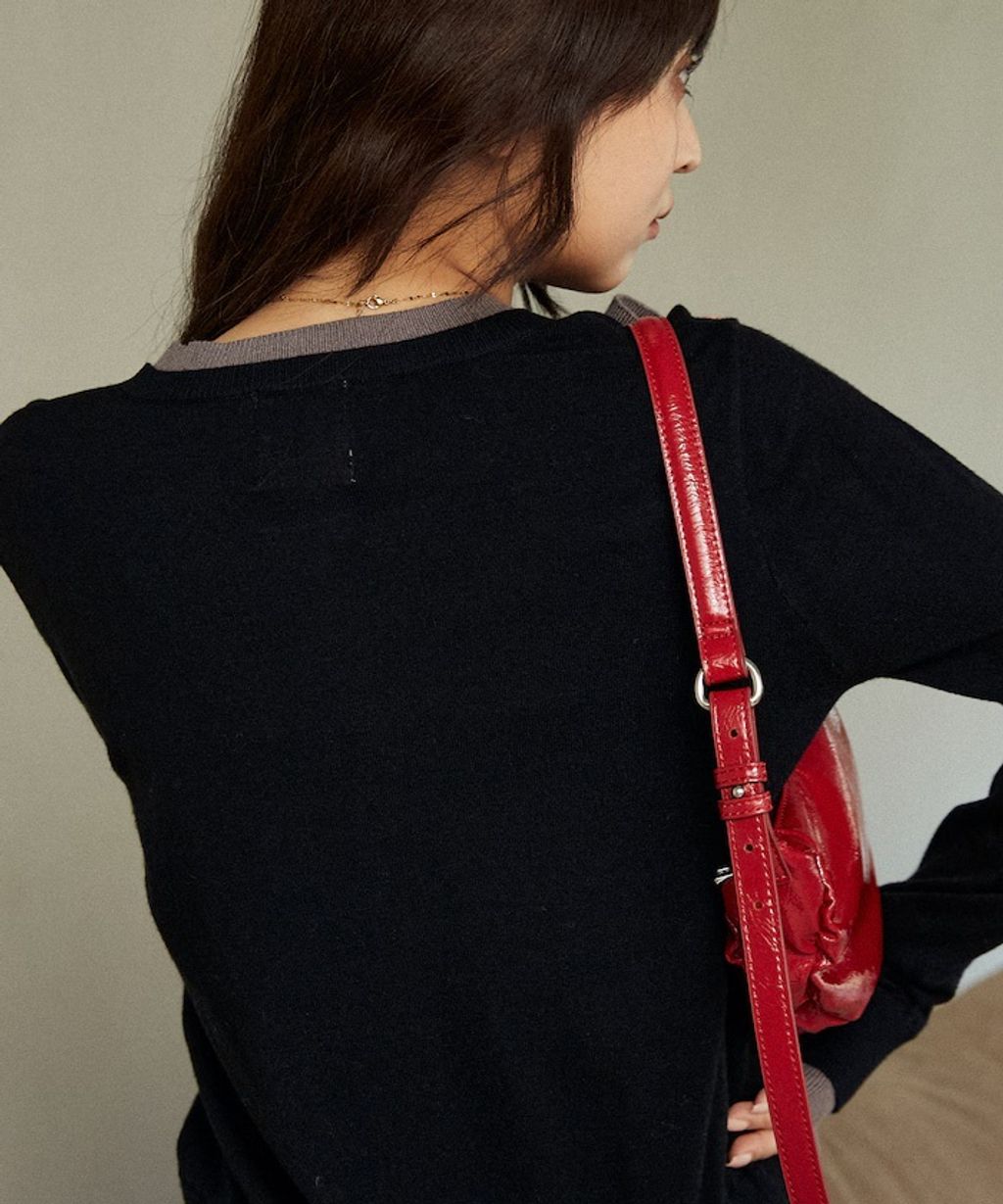 MARY QUANT 雛菊刺繡假兩件修身剪裁針織外套_17