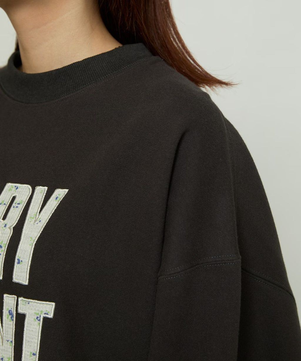 MARY QUANT 雛菊華夫紋logo字樣Oversize大學T_68