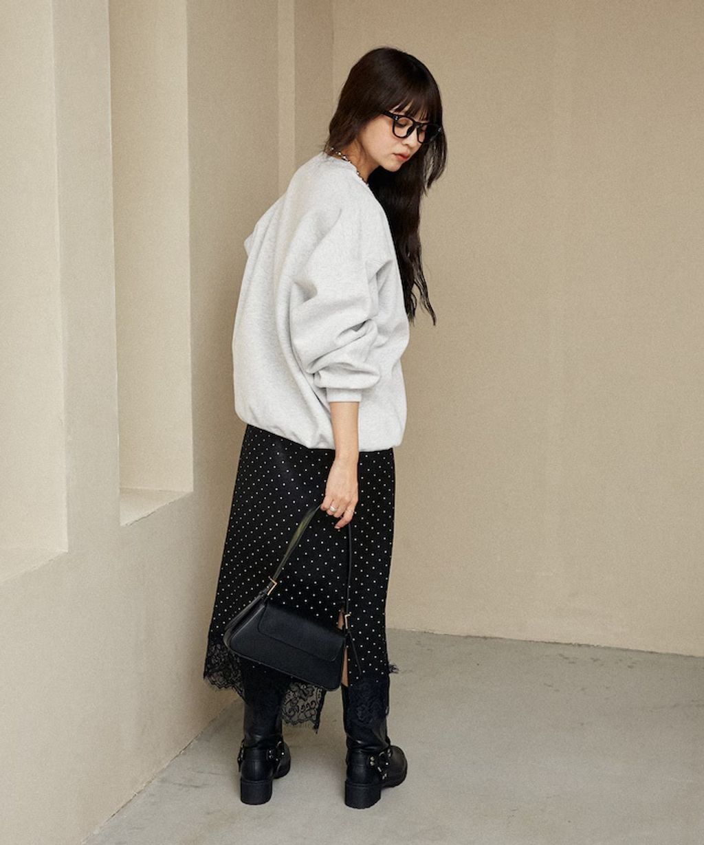 MARY QUANT 雛菊華夫紋logo字樣Oversize大學T_27