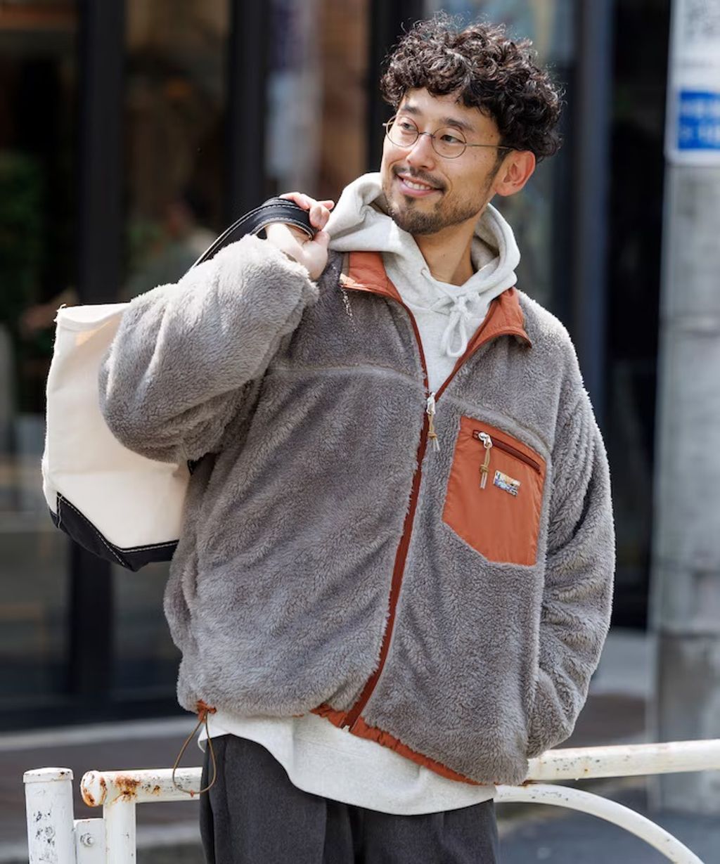 FREAKS STORE 雙面兩穿2way尼龍×羊羔絨保暖外套_3