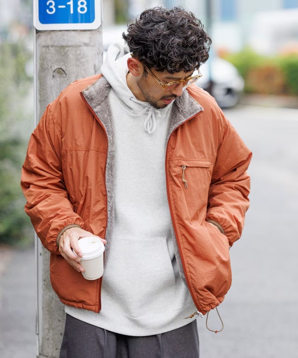 FREAKS STORE 雙面兩穿2way尼龍×羊羔絨保暖外套_64