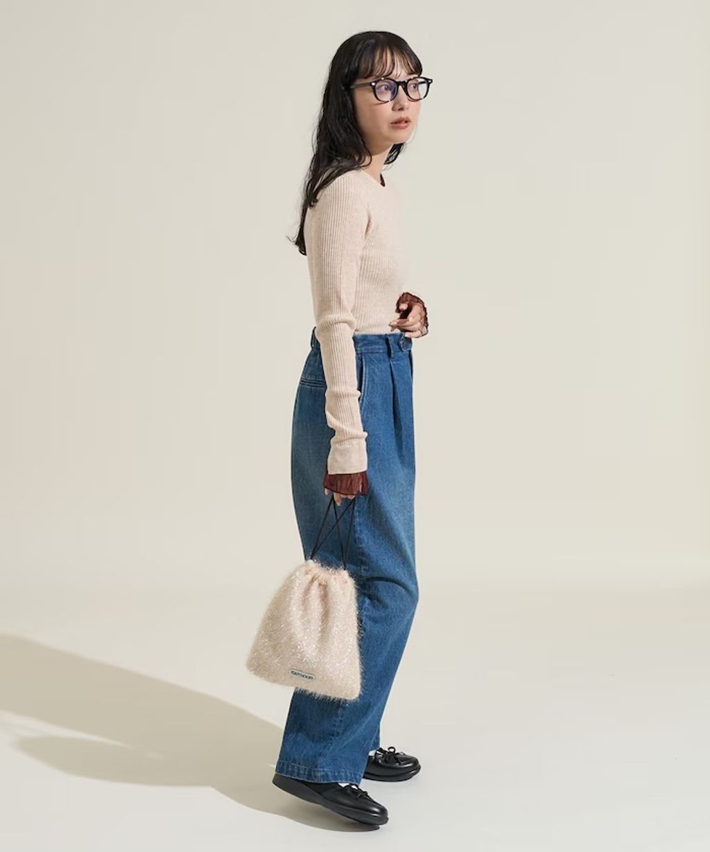 FREAKS STORE 假兩件薄紗內搭拼接羅紋薄針織上衣_30