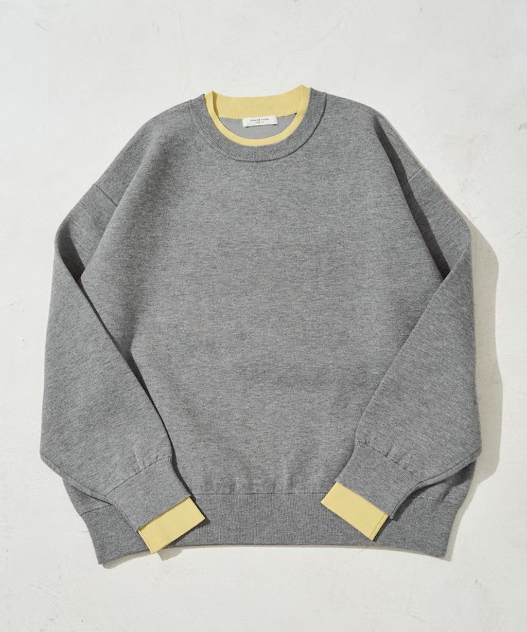 FREAKS STORE oversize輕盈保暖假兩件針織大學T_6