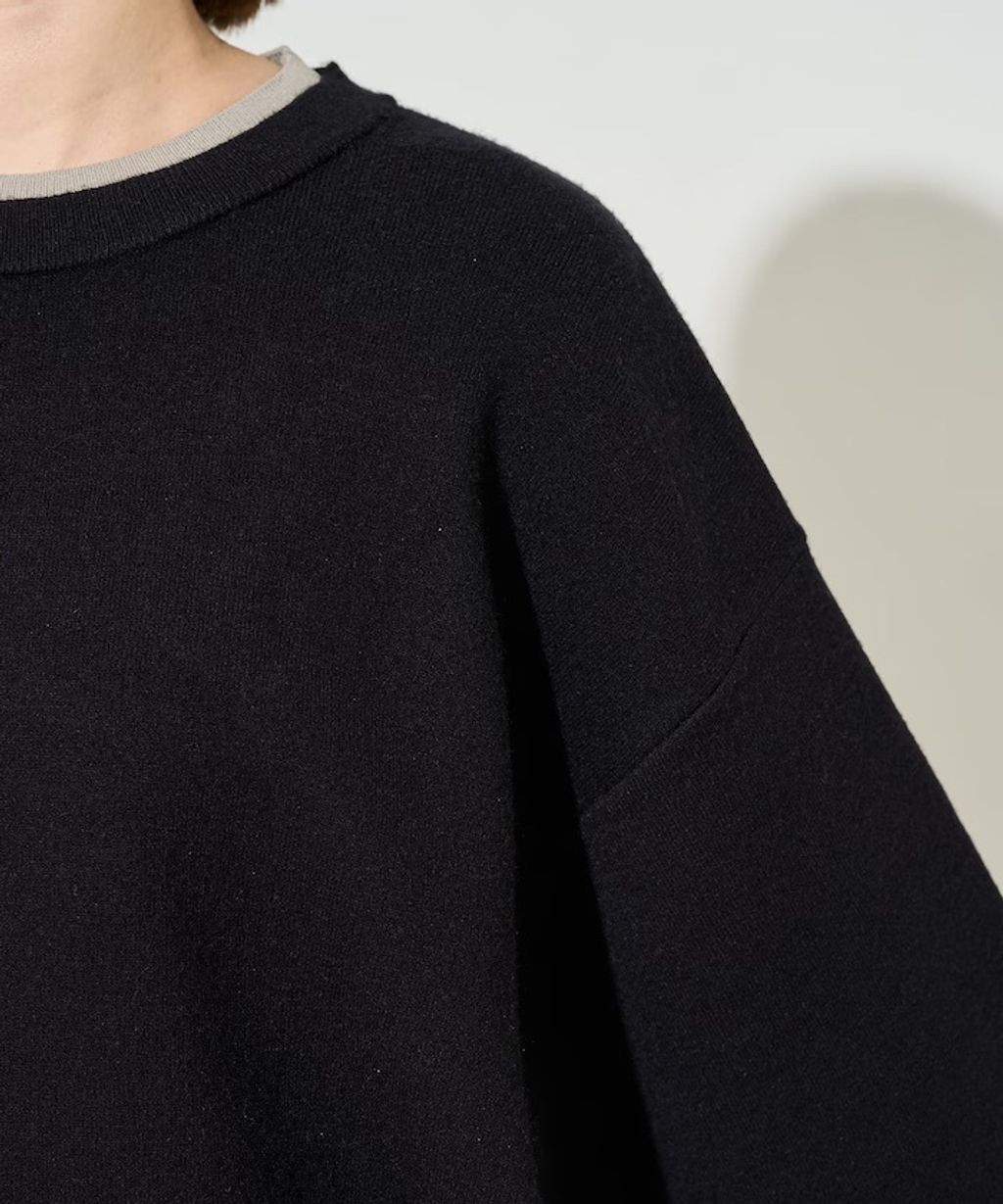 FREAKS STORE oversize輕盈保暖假兩件針織大學T_40