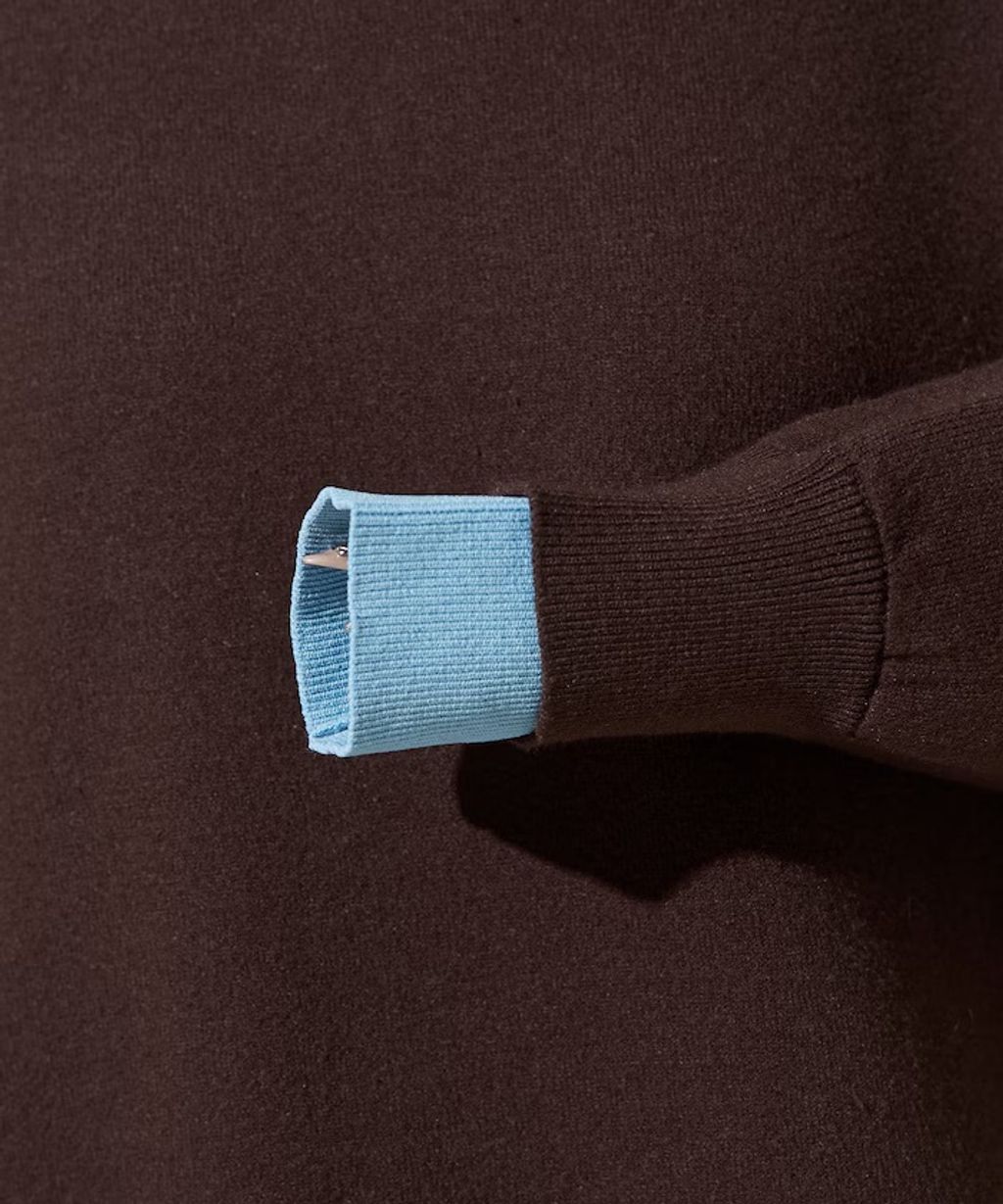 FREAKS STORE oversize輕盈保暖假兩件針織大學T_35