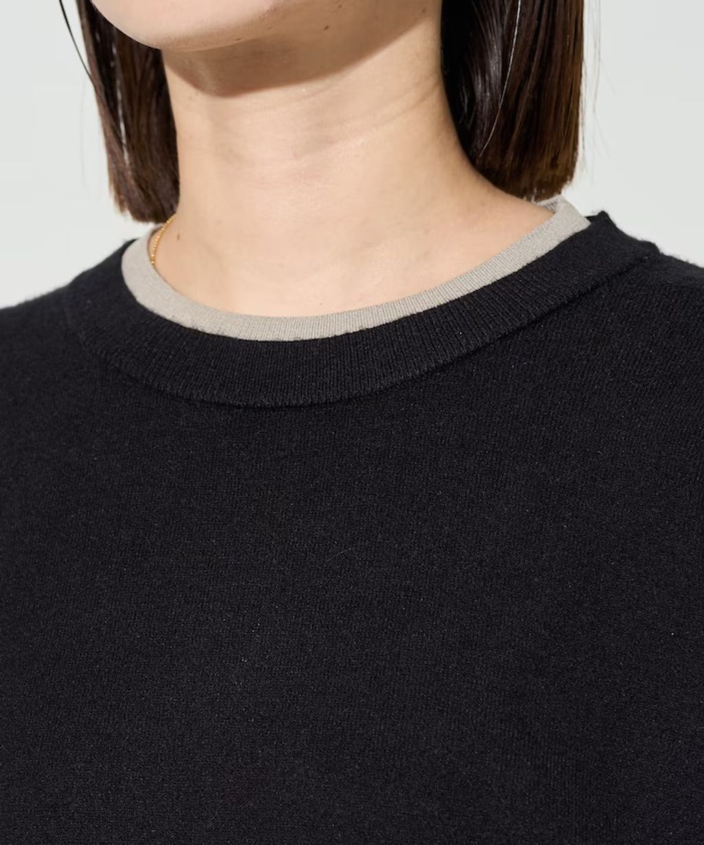 FREAKS STORE oversize輕盈保暖假兩件針織大學T_39