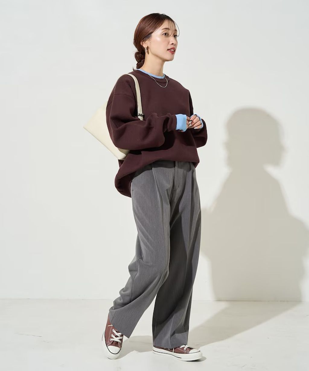 FREAKS STORE oversize輕盈保暖假兩件針織大學T_27